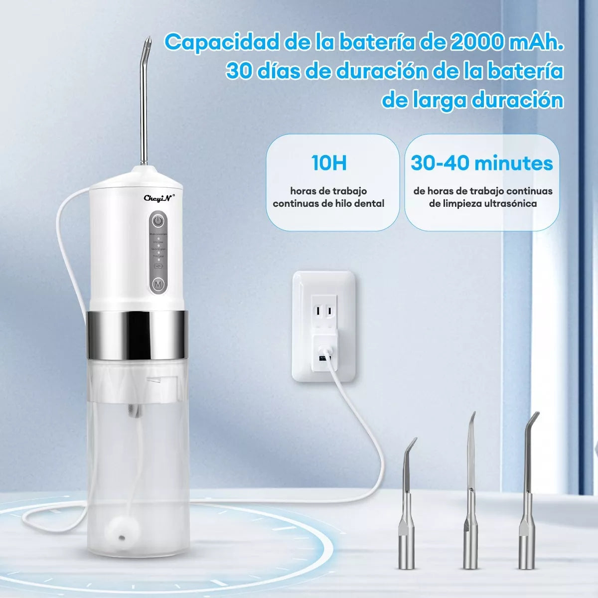 Irrigador Bucal Limpiador Dientes Electrico